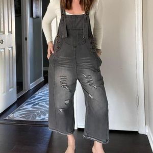 Know You Well Wide Leg Overalls